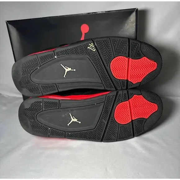 Size 14 - Nike Air Jordan 4 Retro Red Thunder Men's Shoes Ships Now